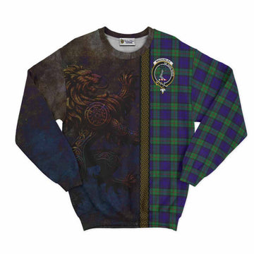 MacKinlay (McKinlay) Tartan Family Crest Sweatshirt Alba Gu Brath Be Brave Lion Ancient Style Unisex - Tartan Vibes Clothing