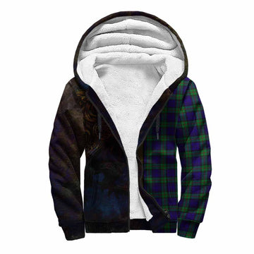 MacKinlay (McKinlay) Tartan Family Crest Sherpa Hoodie Alba Gu Brath Be Brave Lion Ancient Style Unisex S - Tartan Vibes Clothing