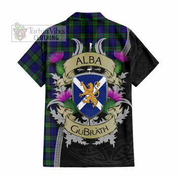MacKinlay (McKinlay) Tartan Family Crest Hawaiian Shirt Lion Rampant Royal Thistle Shield Celtic Inspired - Tartan Vibes Clothing