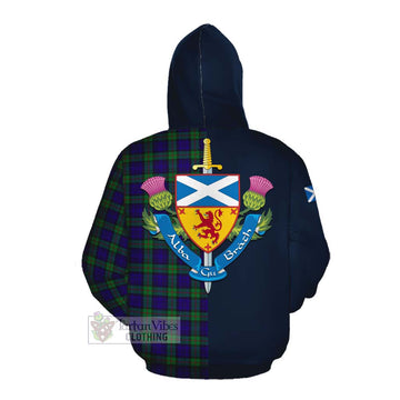 MacKinlay (McKinlay) Tartan Cotton Hoodie Alba with Scottish Lion Royal Arm Half Style Pullover Hoodie - Tartan Vibes Clothing