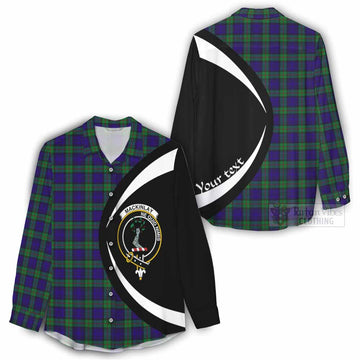 MacKinlay (McKinlay) Tartan Women's Casual Shirt with Family Crest Circle Style