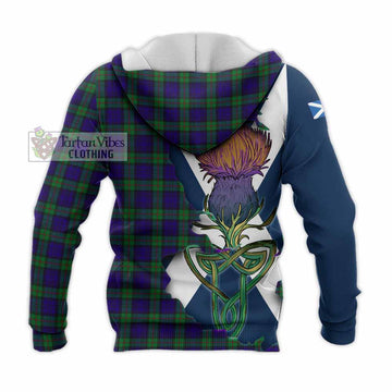 MacKinlay (McKinlay) Tartan Family Crest Knitted Hoodie Scottish Thistle Celtic Inspired - Tartan Vibes Clothing