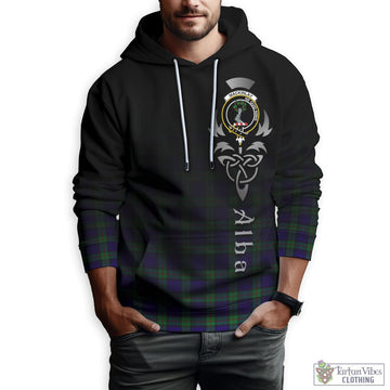 MacKinlay (McKinlay) Tartan Hoodie Featuring Alba Gu Brath Family Crest Celtic Inspired