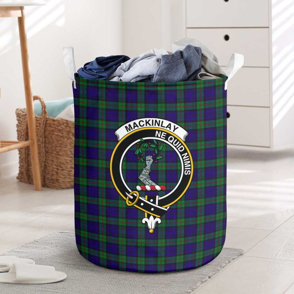 MacKinlay (McKinlay) Tartan Laundry Basket with Family Crest One Size - Tartanvibesclothing Shop