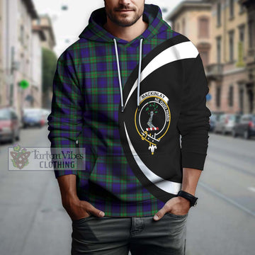 MacKinlay (McKinlay) Tartan Hoodie with Family Crest Circle Style