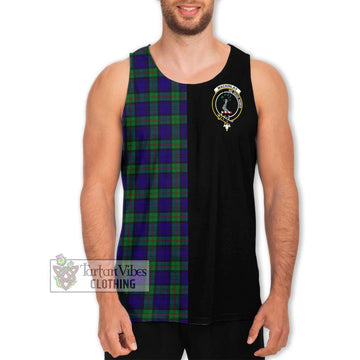 MacKinlay (McKinlay) Tartan Men's Tank Top with Family Crest and Half Of Me Style Men - Tartan Vibes Clothing