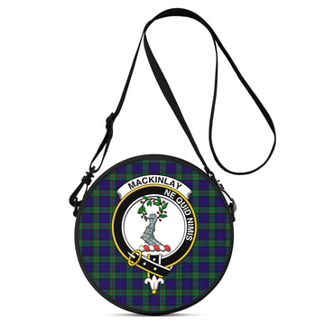 MacKinlay (McKinlay) Tartan Round Satchel Bags with Family Crest One Size 9*9*2.7 inch - Tartan Vibes Clothing