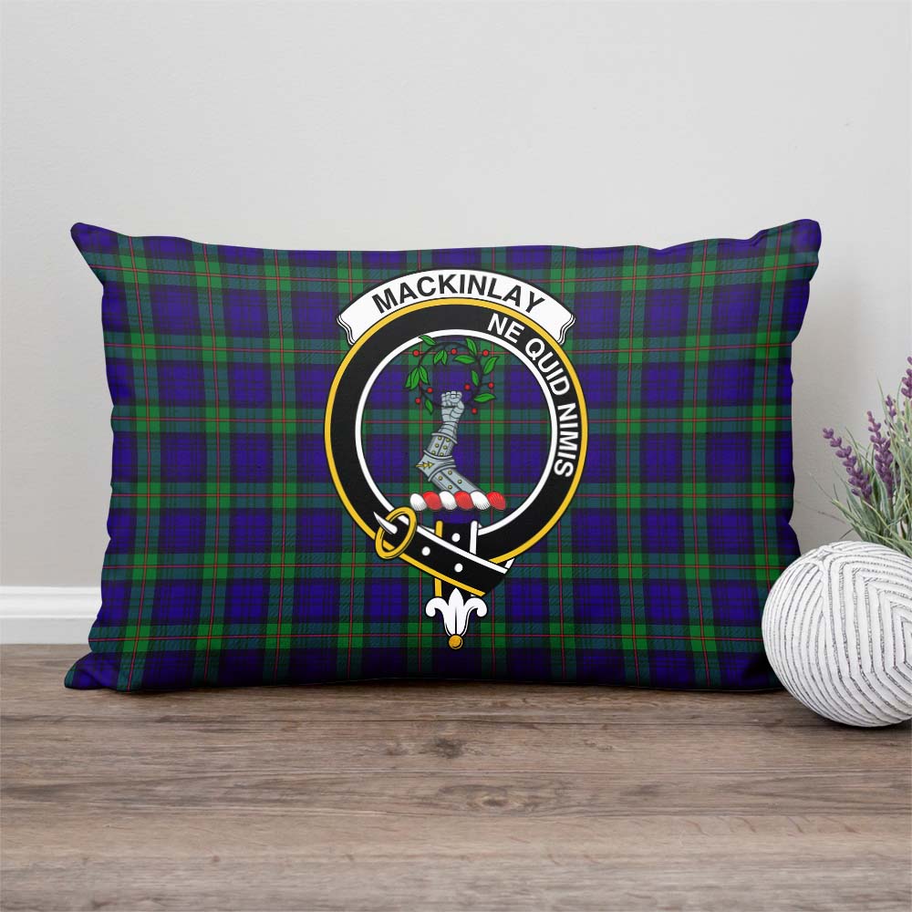 MacKinlay Modern Tartan Pillow Cover with Family Crest Rectangle Pillow Cover - Tartanvibesclothing