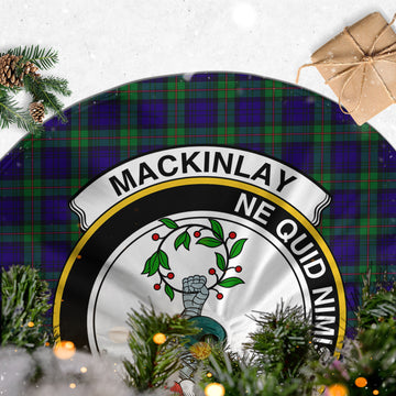 MacKinlay (McKinlay) Tartan Christmas Tree Skirt with Family Crest - Tartan Vibes Clothing