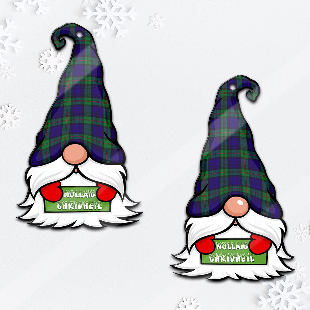 MacKinlay (McKinlay) Gnome Christmas Ornament with His Tartan Christmas Hat - Tartan Vibes Clothing