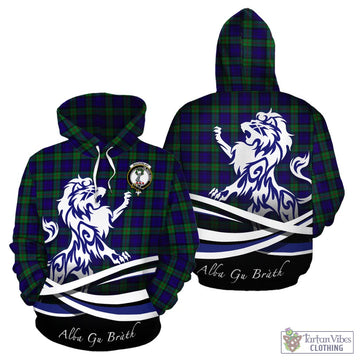 MacKinlay (McKinlay) Tartan Hoodie with Alba Gu Brath Regal Lion Emblem