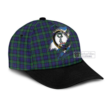 MacKinlay (McKinlay) Tartan Classic Cap with Family Crest In Me Style