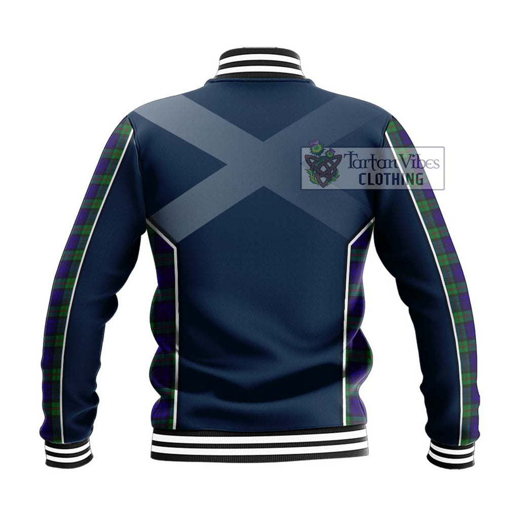 MacKinlay (McKinlay) Tartan Baseball Jacket with Family Crest and Lion Rampant Vibes Sport Style - Tartan Vibes Clothing