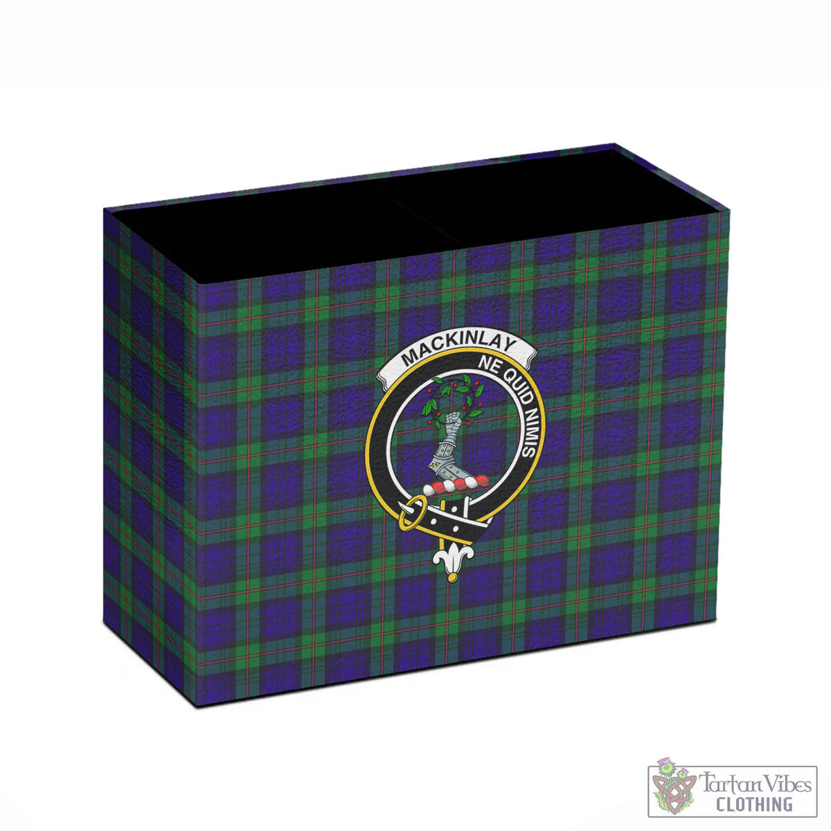 MacKinlay (McKinlay) Tartan Pen Holder with Family Crest - Tartan Vibes Clothing