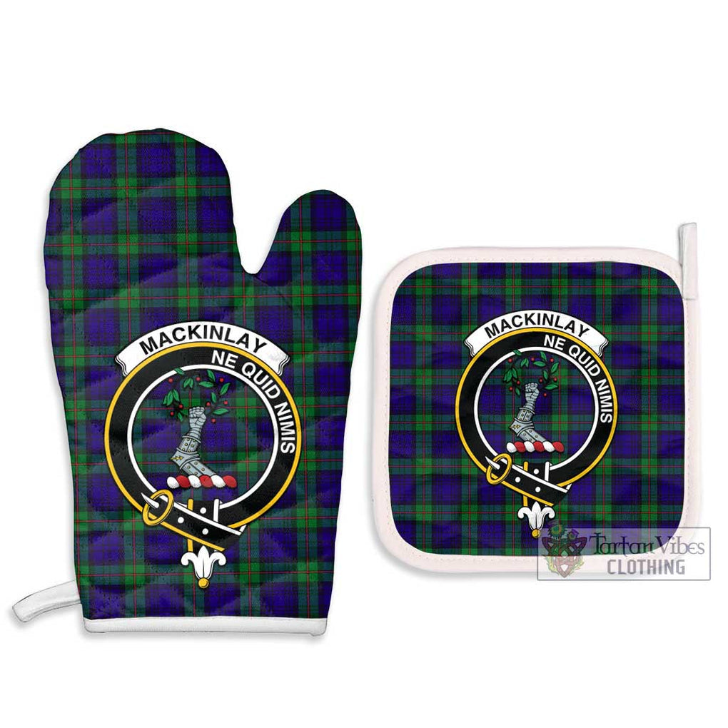 MacKinlay (McKinlay) Tartan Combo Oven Mitt & Pot-Holder with Family Crest - Tartan Vibes Clothing