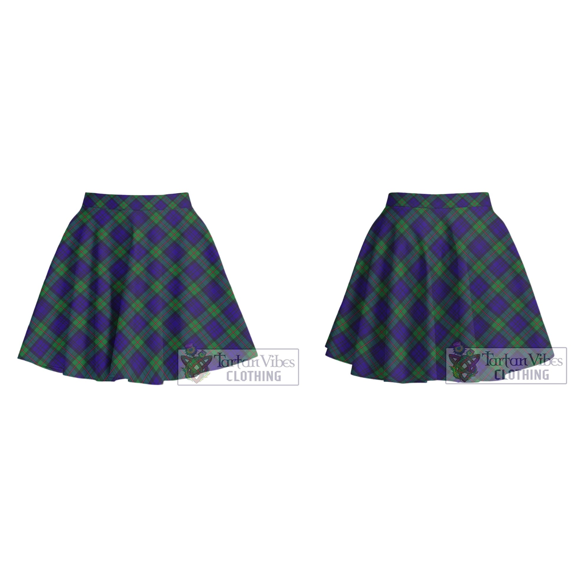 Tartan Vibes Clothing MacKinlay Modern Tartan Women's Plated Mini Skirt