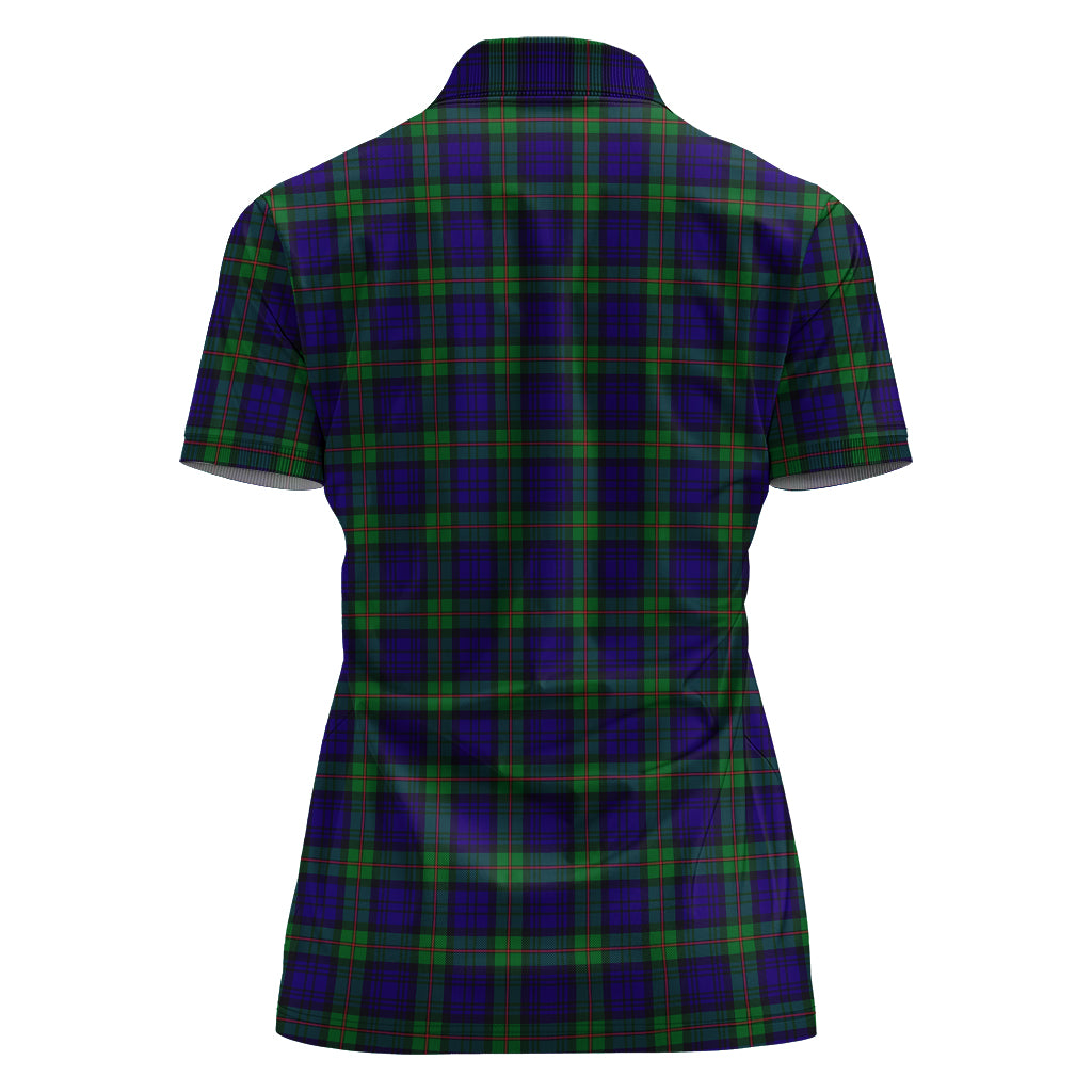 mackinlay-modern-tartan-polo-shirt-with-family-crest-for-women