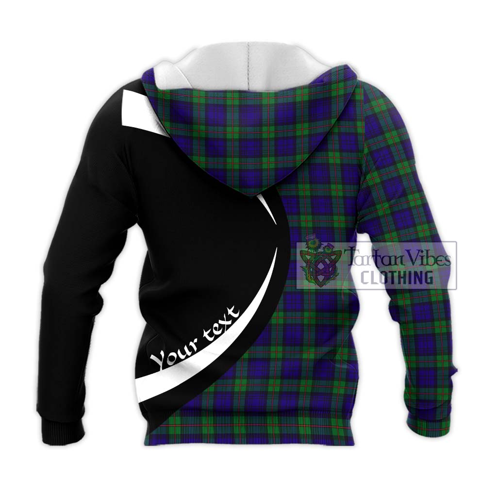 MacKinlay (McKinlay) Tartan Knitted Hoodie with Family Crest Circle Style - Tartan Vibes Clothing