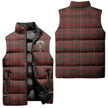 MacKinnon (McKinnon) Tartan Sleeveless Puffer Jacket with Family Crest