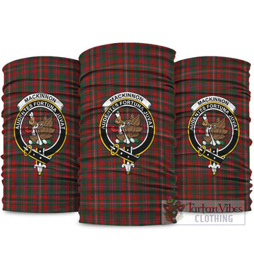 MacKinnon (McKinnon) Tartan Neck Gaiters, Tartan Bandanas, Tartan Head Band with Family Crest