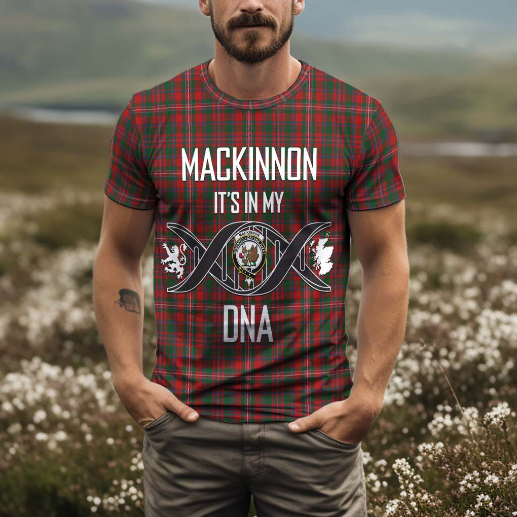 MacKinnon (McKinnon) Tartan T-Shirt with Family Crest DNA In Me Style Kid's Shirt - Tartan Vibes Clothing