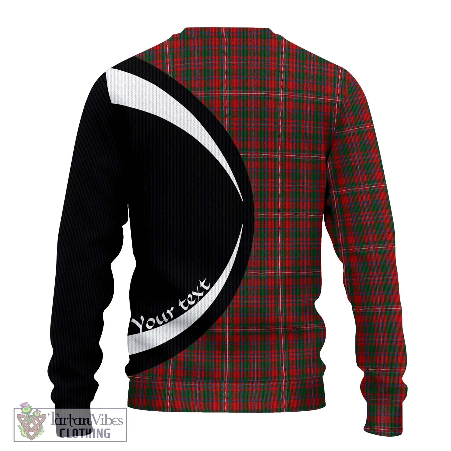 MacKinnon (McKinnon) Tartan Knitted Sweater with Family Crest Circle Style - Tartan Vibes Clothing