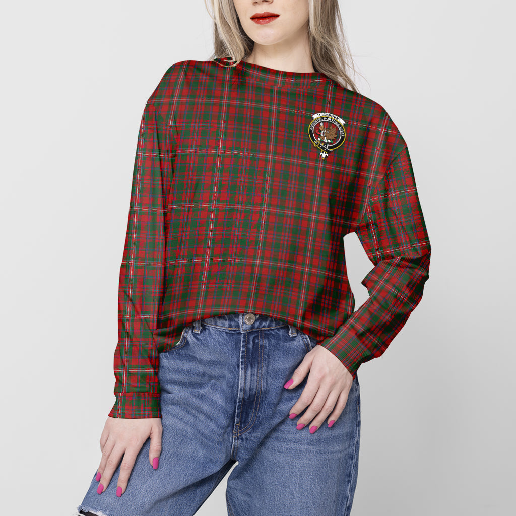 MacKinnon (McKinnon) Tartan Sweatshirt with Family Crest - Tartan Vibes Clothing