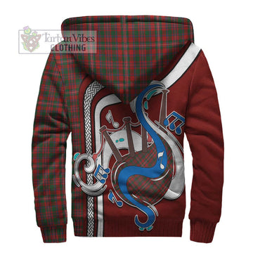 MacKinnon (McKinnon) Tartan Sherpa Hoodie with Epic Bagpipe Style