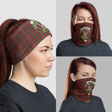 MacKinnon (McKinnon) Tartan Neck Gaiters, Tartan Bandanas, Tartan Head Band with Family Crest