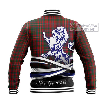 MacKinnon (McKinnon) Tartan Baseball Jacket with Alba Gu Brath Regal Lion Emblem