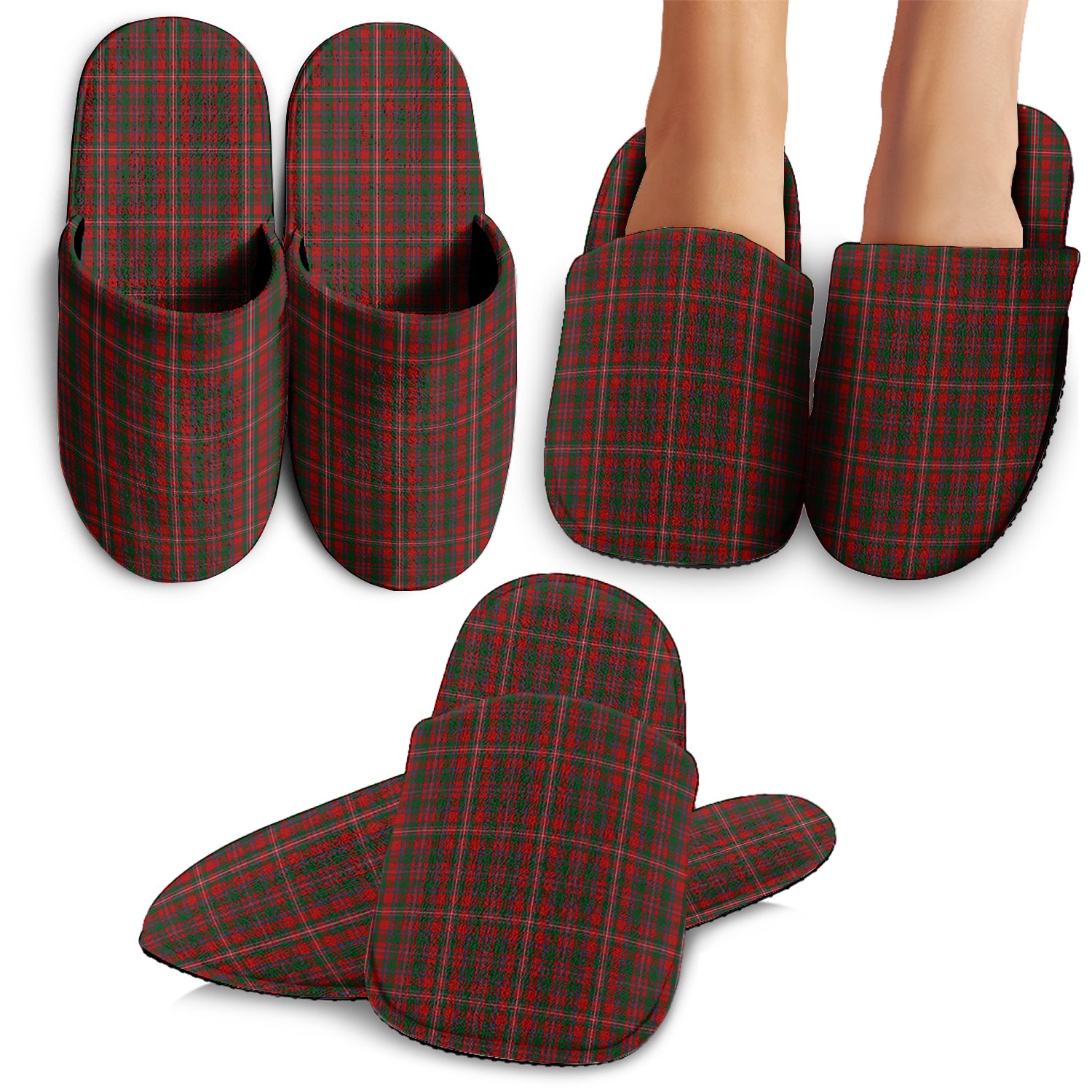 MacKinnon Tartan Home Slippers - Tartanvibesclothing