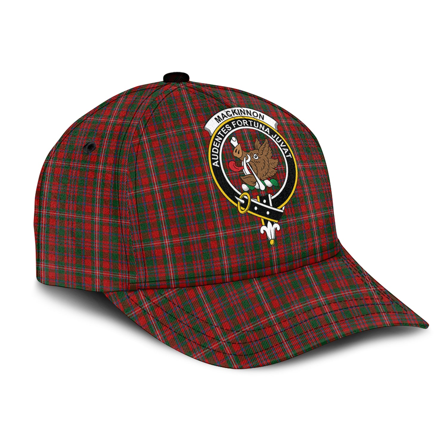 MacKinnon (McKinnon) Tartan Classic Cap with Family Crest - Tartan Vibes Clothing