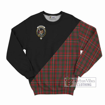 MacKinnon (McKinnon) Tartan Sweatshirt with Family Crest and Military Logo Style