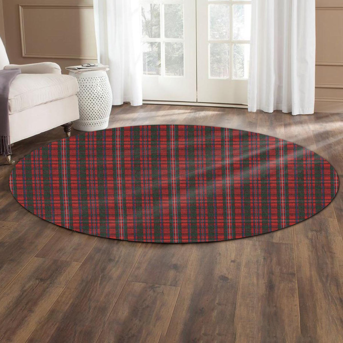 MacKinnon (McKinnon) Tartan Round Rug - Tartan Vibes Clothing