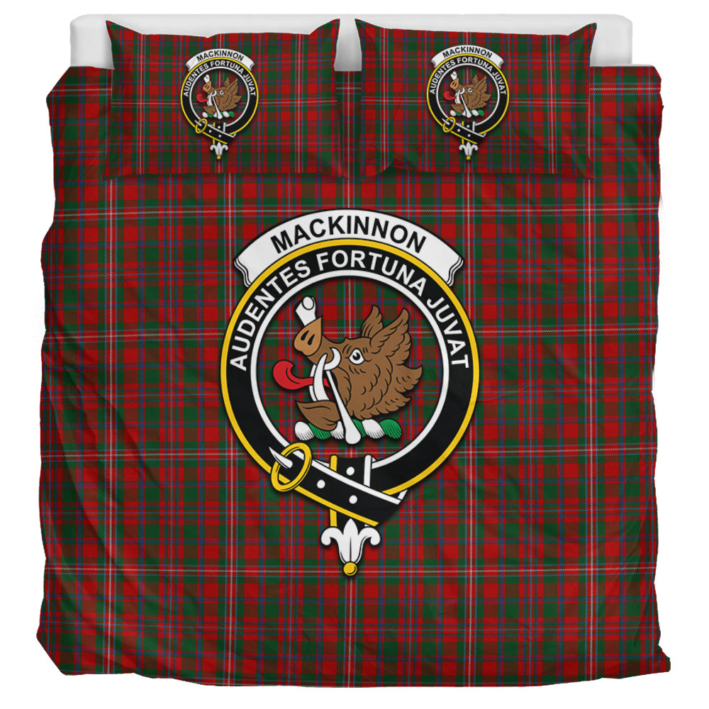 MacKinnon (McKinnon) Tartan Bedding Set with Family Crest UK Bedding Set UK Super King 104*94 inch - Tartan Vibes Clothing