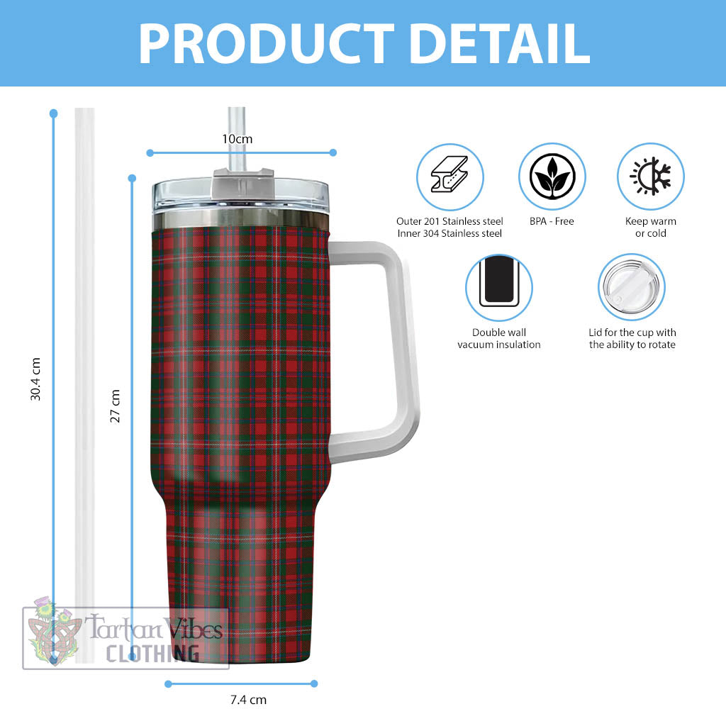 MacKinnon (McKinnon) Tartan Tumbler with Handle - Tartan Vibes Clothing