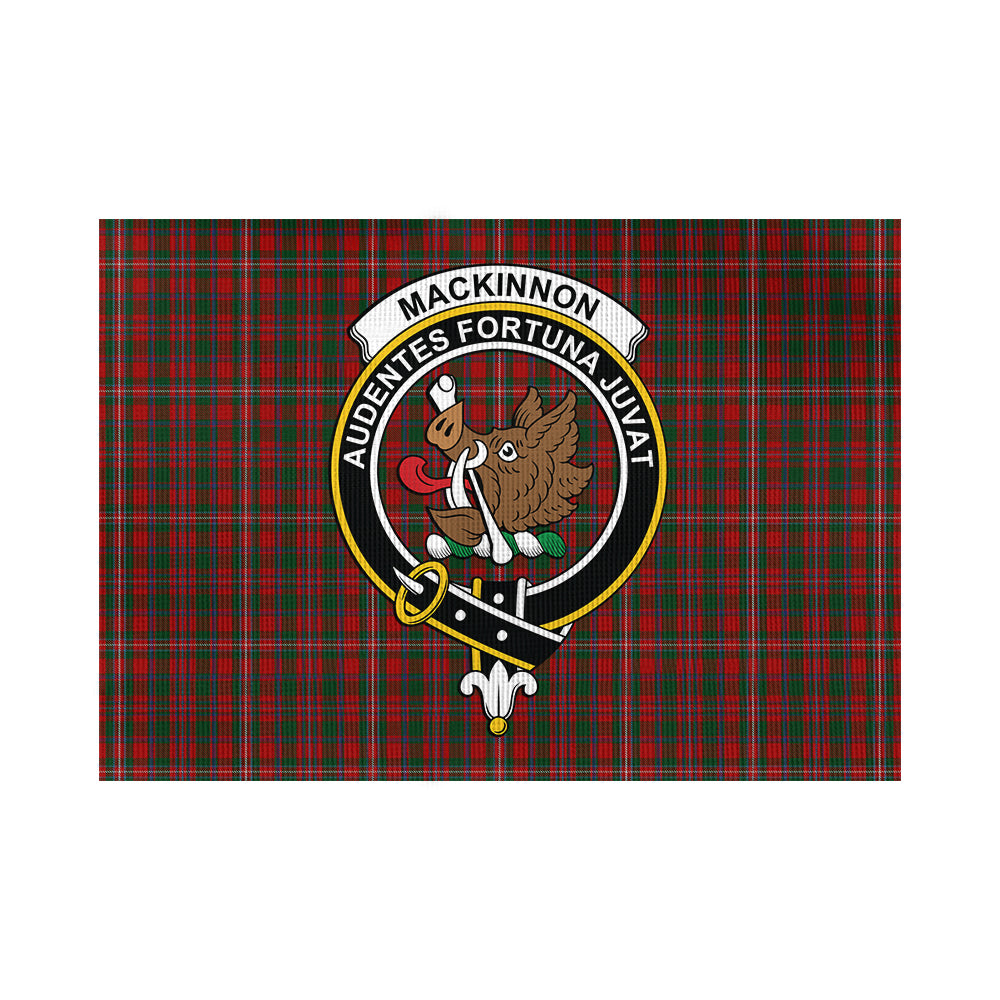 MacKinnon (McKinnon) Tartan Flag with Family Crest - Tartan Vibes Clothing