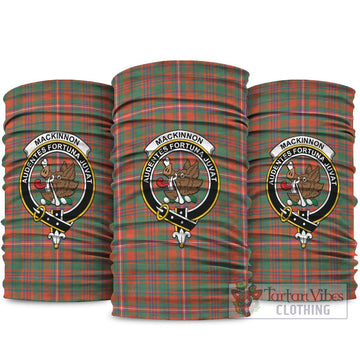 MacKinnon Ancient Tartan Neck Gaiters, Tartan Bandanas, Tartan Head Band with Family Crest