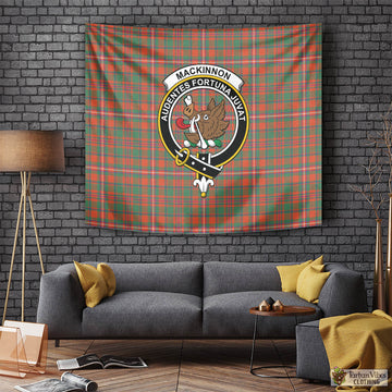 MacKinnon Ancient Tartan Tapestry Wall Hanging and Home Decor for Room with Family Crest