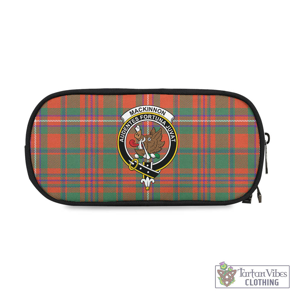 Tartan Vibes Clothing MacKinnon Ancient Tartan Pen and Pencil Case with Family Crest