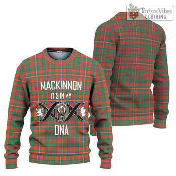 MacKinnon Ancient Tartan Ugly Sweater with Family Crest DNA In Me Style