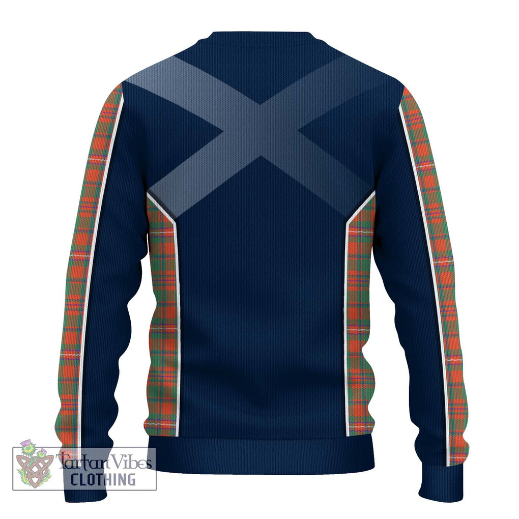 MacKinnon Ancient Tartan Knitted Sweater with Family Crest and Lion Rampant Vibes Sport Style - Tartan Vibes Clothing