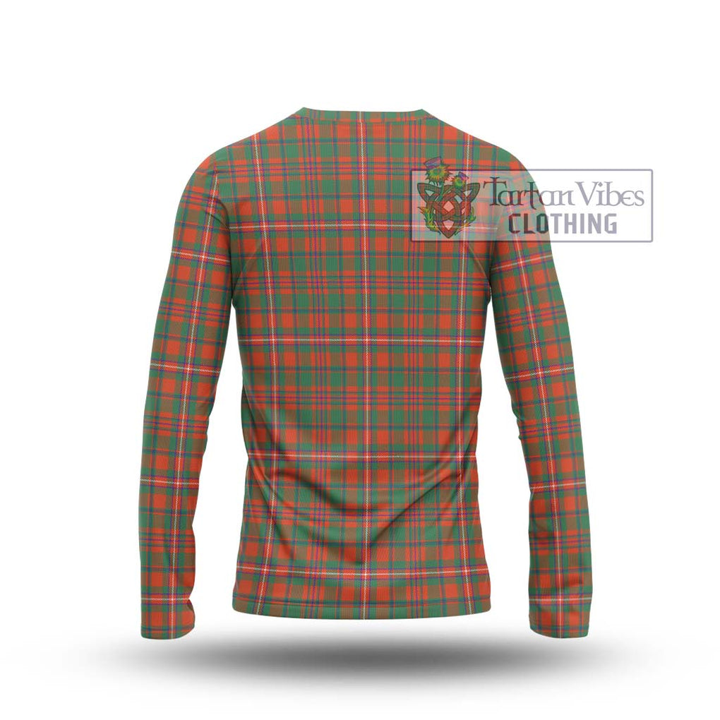 MacKinnon Ancient Tartan Long Sleeve T-Shirt with Family Crest DNA In Me Style - Tartanvibesclothing Shop