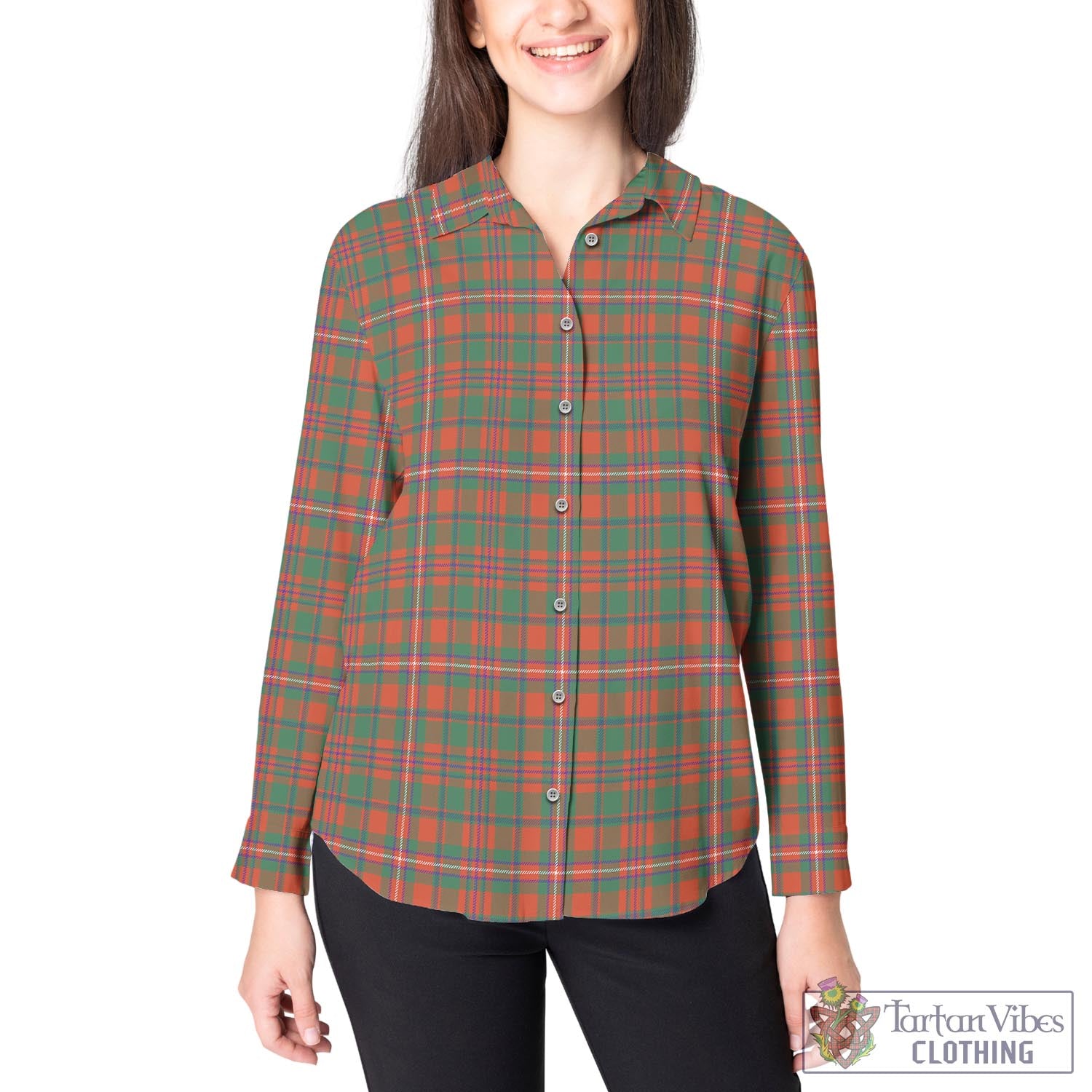 MacKinnon Ancient Tartan Womens Casual Shirt