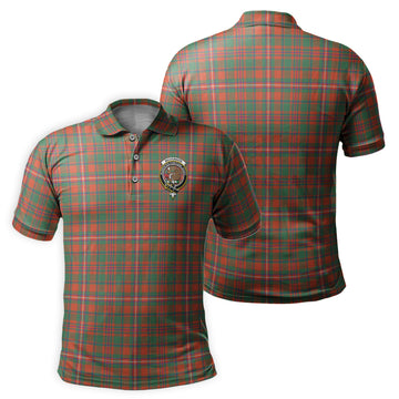 MacKinnon Ancient Tartan Men's Polo Shirt with Family Crest