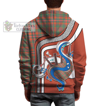 MacKinnon Ancient Tartan Hoodie with Epic Bagpipe Style