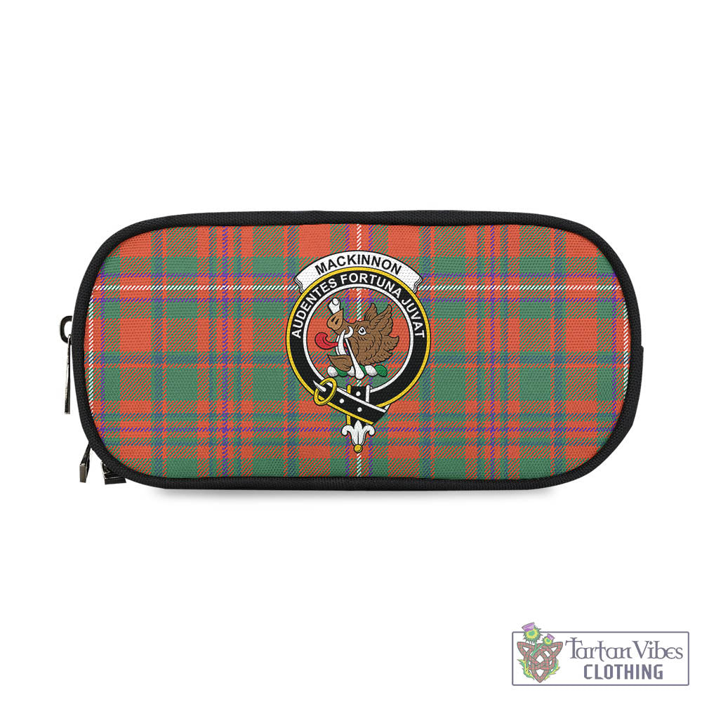 Tartan Vibes Clothing MacKinnon Ancient Tartan Pen and Pencil Case with Family Crest