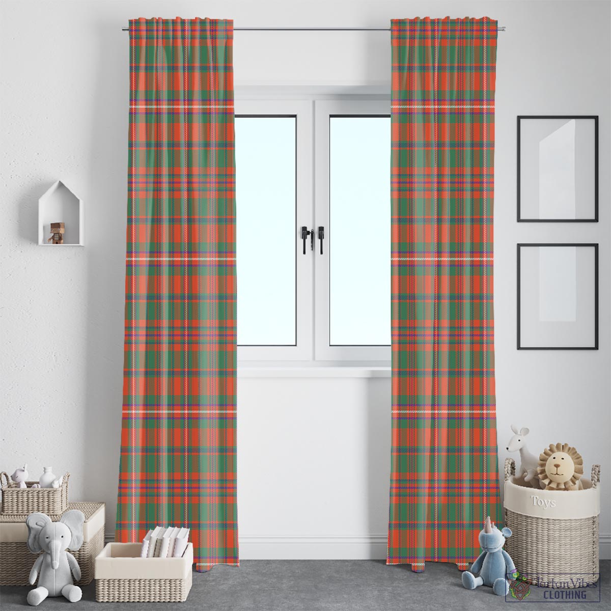 MacKinnon Ancient Tartan Window Curtain