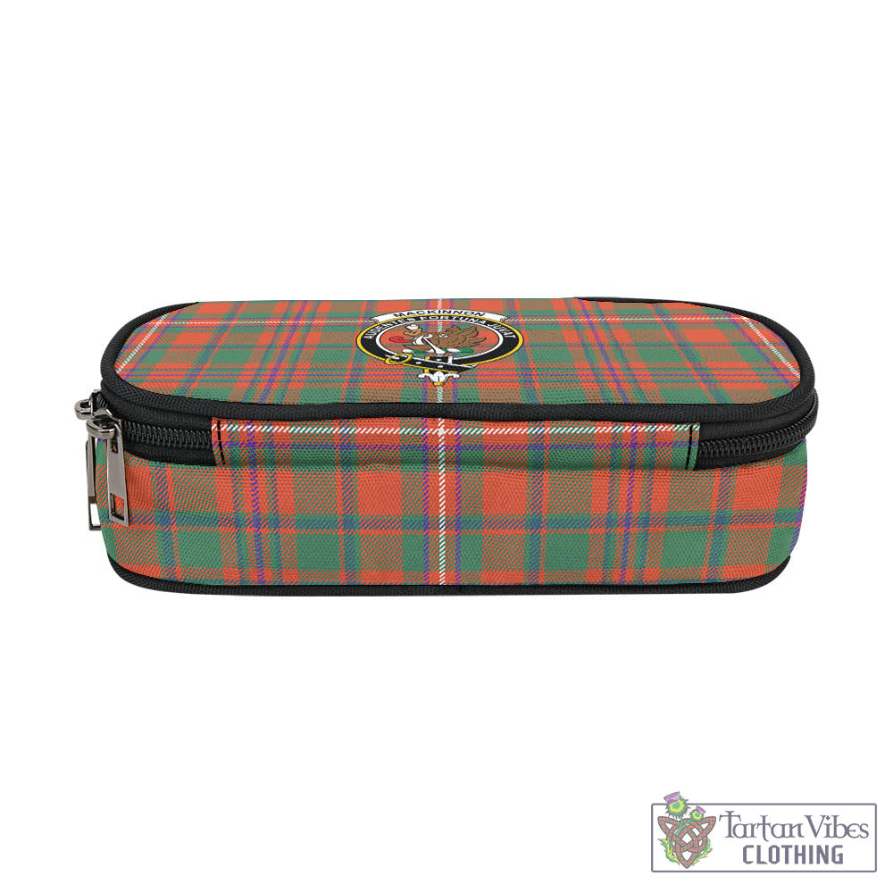 Tartan Vibes Clothing MacKinnon Ancient Tartan Pen and Pencil Case with Family Crest