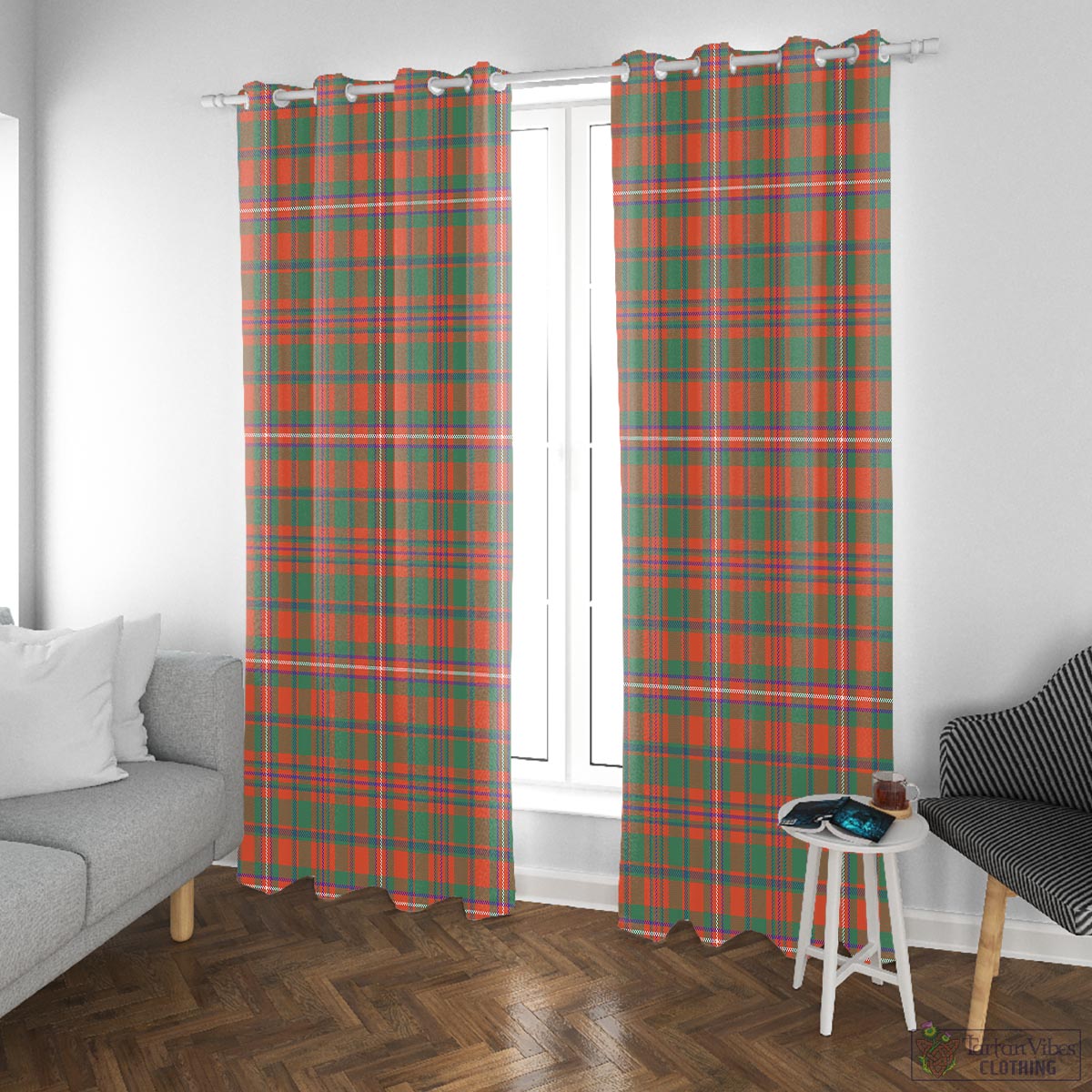 MacKinnon Ancient Tartan Window Curtain